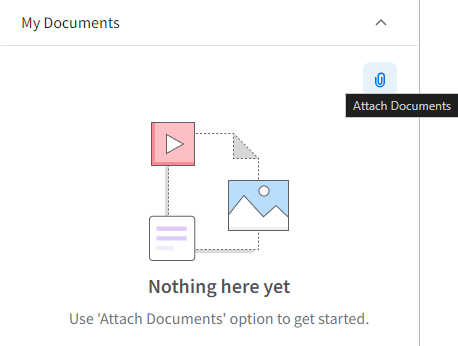 Attach Documents in My Documents