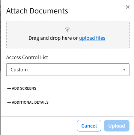 Smart Help My Contents Attach Documents screen
