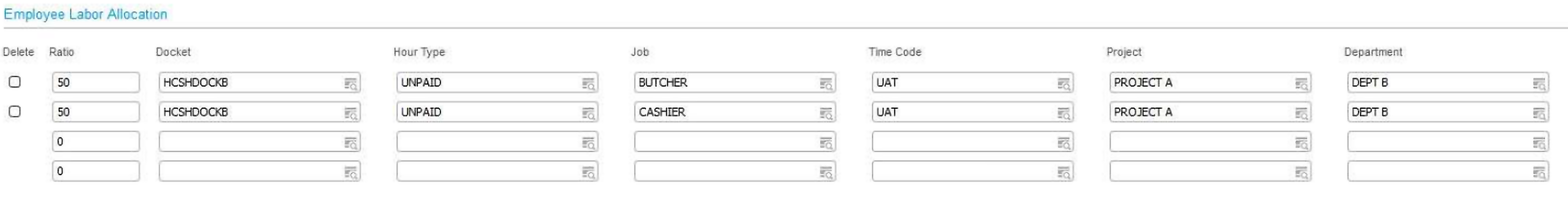 EDLA with multiple default records