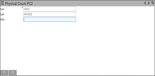 Physical Count PC2 Serial