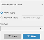 Configuración de frecuencia de la tarea50