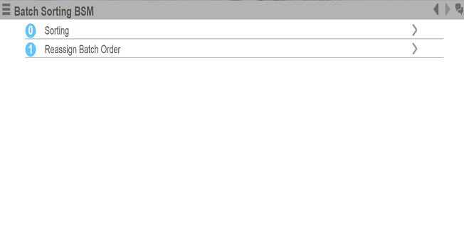 Batch Sorting BSM Menu