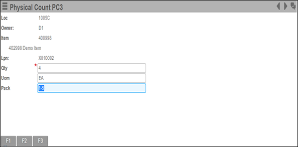 Physical Count PC3 Serial